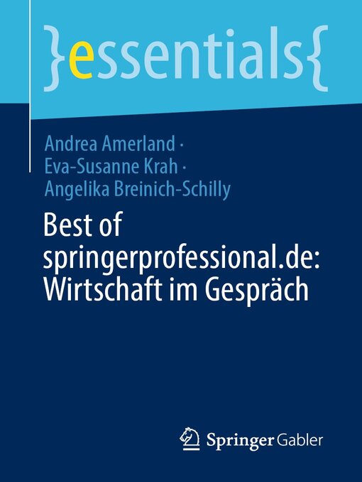 Title details for Best of springerprofessional.de by Andrea Amerland - Available